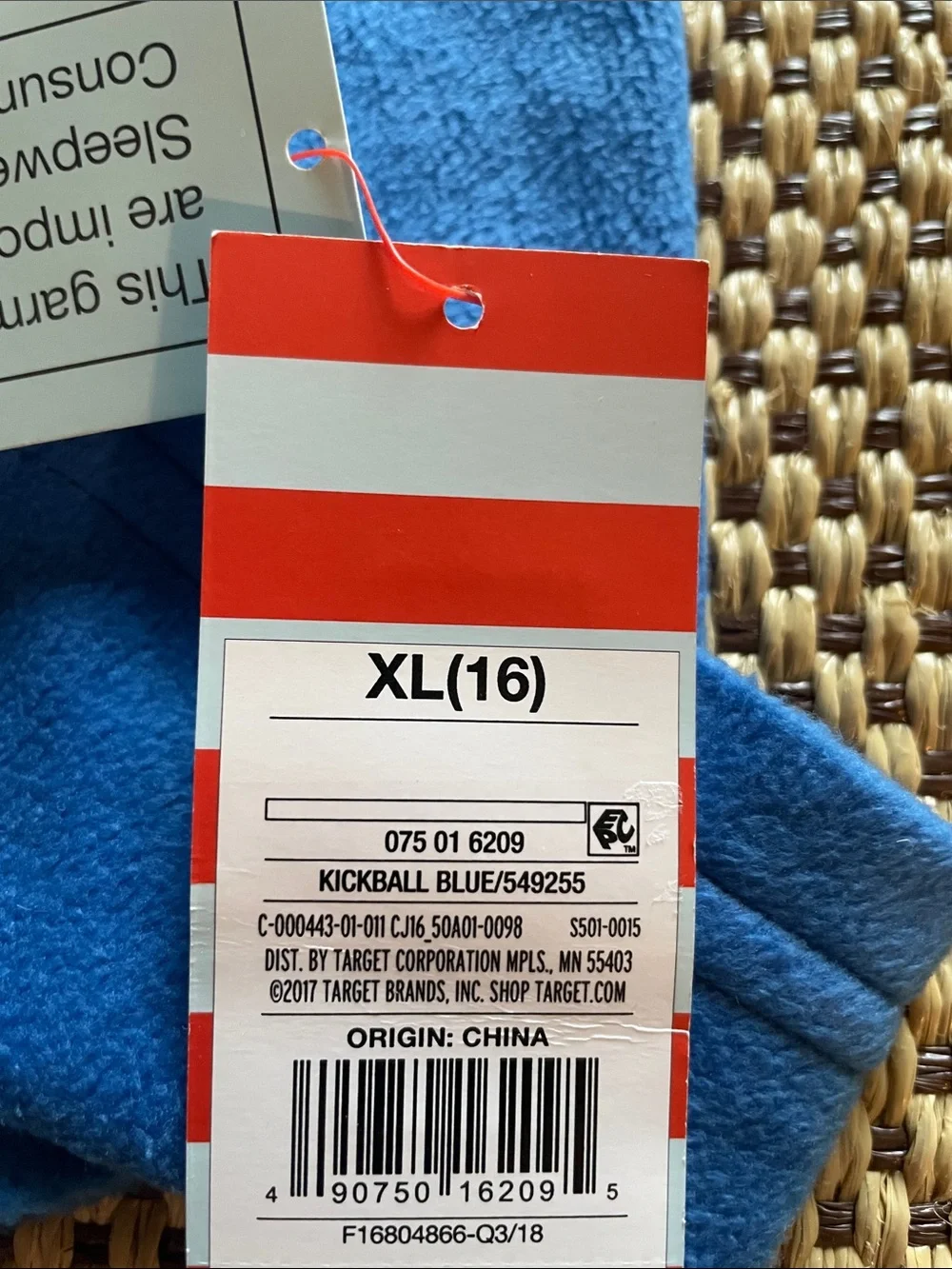 Blue Fox Pajama Set Youth Soft Fleece Blue Boys XL 16 Cozy Warm Winter